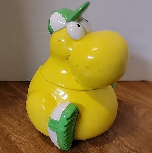 Rare Willy Wonka Nerds Candy Yellow Cookie Jar 1984 - Picture 7 of 8